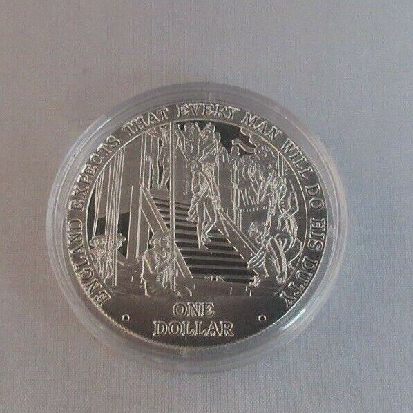 2007 Battle of Trafalgar - Nelson Silver Proof Cook Islands $1 Coins + Caps Cc5