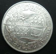 Load image into Gallery viewer, 1918 GEORGE V BARE HEAD FIRST COIN HALF 1/2 CROWN SPINK 4011 CROWNED SHIELD Cc1
