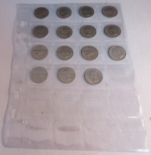 Load image into Gallery viewer, 1953-1967 QUEEN ELIZABETH II SIXPENCE 6d FULL 15 COIN SET IN CLEAR FLIP
