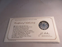 Load image into Gallery viewer, 1973 ROYAL WEDDING PRINCESS ANNE SILVER PROOF MEDALLIC COVER -by John Pinches
