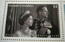 Load image into Gallery viewer, 1947-1997 THE GOLDEN WEDDING ANNIVERSARY QEII PP GRENADA GRENADINES 6 MNH STAMPS
