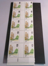 Load image into Gallery viewer, 1980 LONDON LANDMARKS HAMPTON COURT 15p GUTTER PAIRS 20 STAMPS MNH
