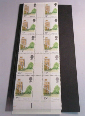 1980 LONDON LANDMARKS HAMPTON COURT 15p GUTTER PAIRS 20 STAMPS MNH