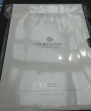 Load image into Gallery viewer, 2021 ROYAL  MINT BUNC DIFFINATIVE COIN SET £2 £1 50p - 1p IN OUTER BOX
