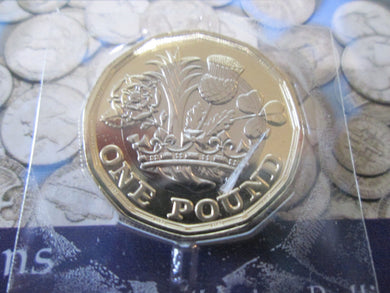 2017 £1 COIN FIRST NEW 12 SIDED POUND BUnc FROM SEALED MINT PACK
