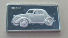 Load image into Gallery viewer, 1936 FIAT 15mm X 10mm 1.60gram SILVER INGOT WITH INFORMATION SLIP
