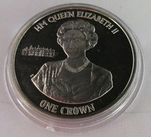 Load image into Gallery viewer, 2015 HM QUEEN ELIZABETH II ASCENSION ISLANDS PROOF ONE CROWN COIN IN CAPSULE
