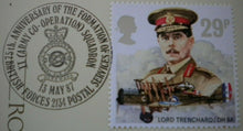 Load image into Gallery viewer, 1987 70th ANNIV OF THE BATTLE OF ARRAS S/L G.H.BENNIONS SIGNED FLOWN STAMP COVER
