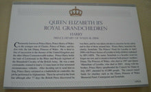 Load image into Gallery viewer, 2009 QE II&#39;S ROYAL GRANDCHILDREN - PRINCE HARRY STAMP COVER/ 4 MNH STAMPS/INFO
