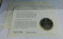 Load image into Gallery viewer, 1977 Rio De Janeiro Railroad INT&#39;L Society of Postmasters Silver Proof Medal
