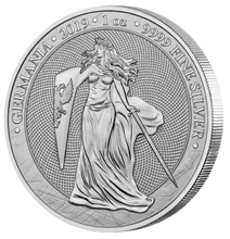 Load image into Gallery viewer, 2019 Germania 5 Mark 1oz .999 fine Silver Bullion Coin  Collectors editions
