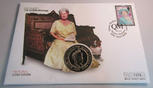 Load image into Gallery viewer, 1900-2002 HER MAJESTY QUEEN ELIZABETH THE QUEEN MOTHER BUNC £5 CROWN COIN PNC
