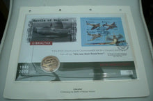Load image into Gallery viewer, 1940-2000 GIBRALTAR 60TH ANNIVERSARY BATTLE OF BRITAIN BUNC £5 COIN COVER PNC
