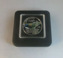 Load image into Gallery viewer, 2010 Hawker Hurricane Battle of Britain Coloured Silver Poof Guernsey £5 COIN
