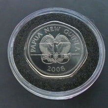 Load image into Gallery viewer, 2008 papa new guinea 50t 50p shaped legal tender coin in bunc light contact mark
