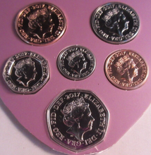 Load image into Gallery viewer, 2017 UK ROYAL SHIELD OF ARMS BUNC DEFINITIVE 6 COIN SET IN SEALED CARD
