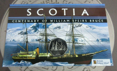 2021 Scotia Centenary of William Speirs Bruce Diamond Finish BAT 50p Coin Pack