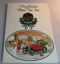 Load image into Gallery viewer, 1983 MODEL T FORD PROOF 50P MERRY CHRISTMAS 50P COIN IN CHRISTMAS CARD
