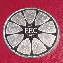 Load image into Gallery viewer, 1973 EEC RT HON EDWARD HEATH PRIME MINISTER SILVER PROOF MEDALLION
