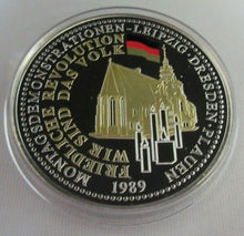 Load image into Gallery viewer, 20 YEARS OF GERMAN UNITY MONDAYS DEMONSTRATION PEACEFUL REVOLUTION S/PROOF MEDAL
