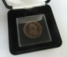 Load image into Gallery viewer, RARE 1799 BRONZED PROOF HALFPENNY KING GEORGE III SPINK REF 3778 BOXED / COA
