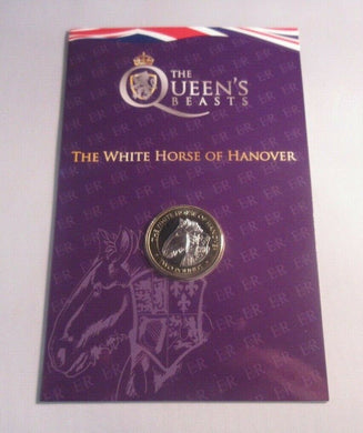 The White Horse of Hanover 2021 Queen's Beasts RARE BIOT £2 Coin In Pack