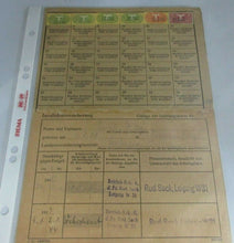 Load image into Gallery viewer, 1942 - 1943 WWII GERMANY Invalidenvers REVENUE STAMPBOOK &amp; STAMPS LEIPZIG
