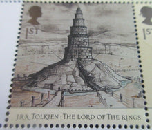 Load image into Gallery viewer, 2004 JRR TOLKIEN LORD OF THE RINGS 1ST CLASS SET TEN STAMPS MNH IN STAMP HOLDER
