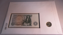 Load image into Gallery viewer, 1797-1997 200TH ANNIVERSARY FIRST £1 BANKNOTE £1 COIN COVER PNC, £1 STAMP

