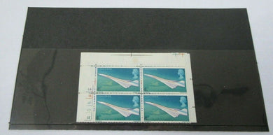 1969 CONCORDE GOAMAN HARRISON 4d BLOCK OF 4 STAMPS MNH