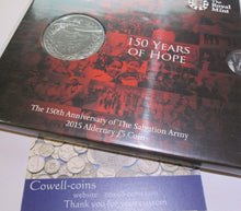 Load image into Gallery viewer, UK 2015 ROYAL MINT ALDERNEY £5 COIN PACK 150 YEARS OF HOPE NEW SEALED BUnc
