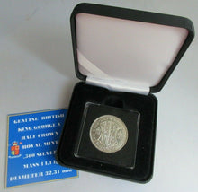 Load image into Gallery viewer, 1933 GEORGE V BARE HEAD COINAGE HALF 1/2 CROWN IN QUADRANT CAPSULE &amp; BOX
