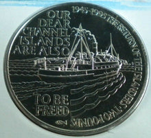 Load image into Gallery viewer, 1945-1995 50th ANNIVERS LIBERATION OF THE CHANNEL ISLANDS BUNC £2 CROWN COIN PNC
