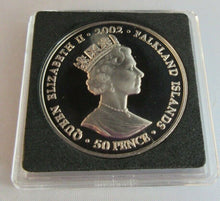 Load image into Gallery viewer, 2002 QEII GOLDEN JUBILEE THREE GENERATIONS 50P CROWN COLOUR PROOF BOXED WITH COA
