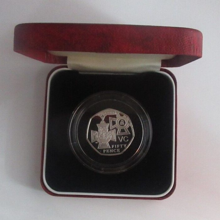2006 Victoria Cross Medal Royal Mint Silver Proof UK 50p Coin Boxed