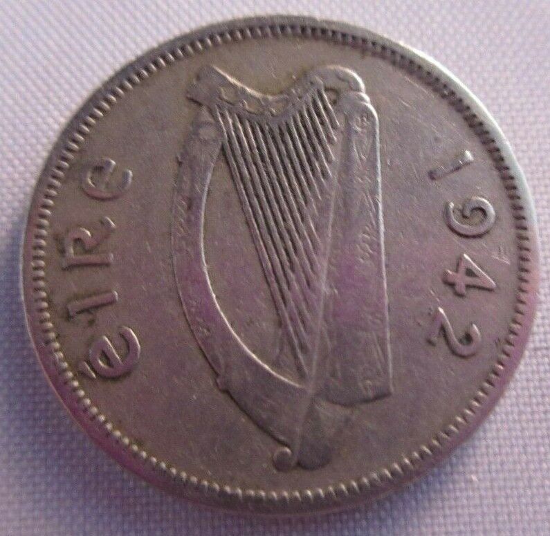 1942 IRELAND IRISH EIRE 6d SIXPENCE PRESENTED IN CLEAR FLIP