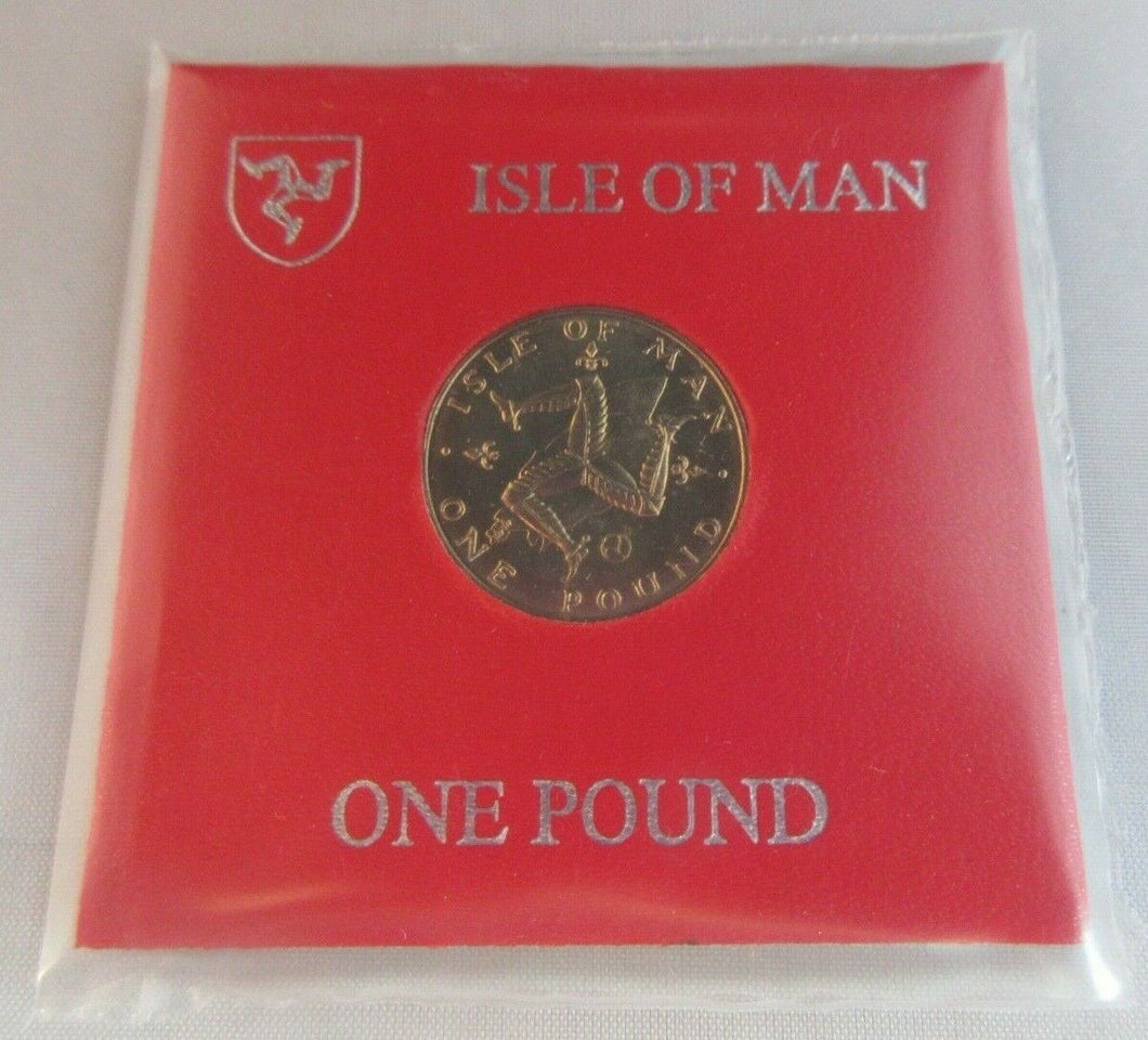 1979 ISLE OF MAN £1 ONE POUND COIN IN ORIGINAL SEALED PACK