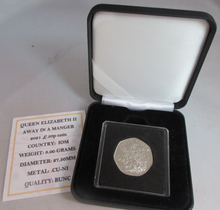 Load image into Gallery viewer, 2020 CHRISTMAS 50P AWAY IN A MANGER GUERNSEY BUNC FIFTY PENCE COIN BOX &amp; COA

