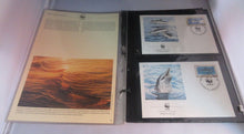 Load image into Gallery viewer, Dolphins WWF Info Sheets Exclusive Stamps from Montserrat and FDC&#39;s
