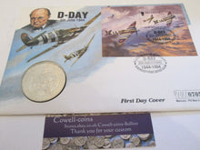 Load image into Gallery viewer, £5 Proof Coin First Day Covers Colourised Rare Unusual Battle of Britain WWII BU
