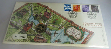 A FINE DAY OUT ON THE FIRTH OF FOURTH 2004 £1 COIN COVER PNC WITH INFO CARD