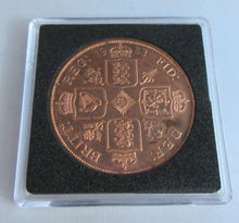 Load image into Gallery viewer, 1953 QUEEN ELIZABETH II FANTASY DOUBLE FLORIN WITH BOX AND COA
