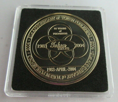 1983-2004 TOKEN TITLES 21ST ANNIVERSARY PROOF MEDALLION & QUADRANT CAPSULE