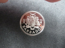 Load image into Gallery viewer, 1975 SILVER PROOF $5 SHELL FOUNTAIN IN BRIDGETOWN BARBADOS COIN JOHN PINCHES
