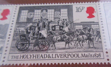 Load image into Gallery viewer, 1984 ROYAL MAIL SPEED, REGULARITY &amp; SECURITY 5 MNH STAMPS &amp; PAPERBACK BOOK
