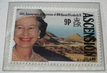 Load image into Gallery viewer, 1952-1992 QEII 40TH ANNIVERSARY OF THE ACCESSION - 5 X ASCENSION MNH STAMPS/INFO
