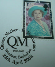 Load image into Gallery viewer, 1900-2002  HM QUEEN ELIZABETH THE QUEEN MOTHER MEMORIAL BUNC £5 COINCOVER PNC
