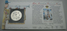 Load image into Gallery viewer, 1953-1993 CORONATION ANNIVERSARY CROWN £5 COIN COVER, PNC WITH INFORMATION CARD
