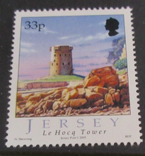 Load image into Gallery viewer, QUEEN ELIZABETH II JERSEY TOWERS DECIMAL STAMPS MNH IN STAMP HOLDER
