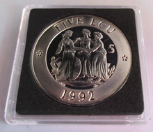 Load image into Gallery viewer, 1992 EUROPE EUROPA PROOF UNITED KINGDOM 5 ECU COIN BOX &amp; COA
